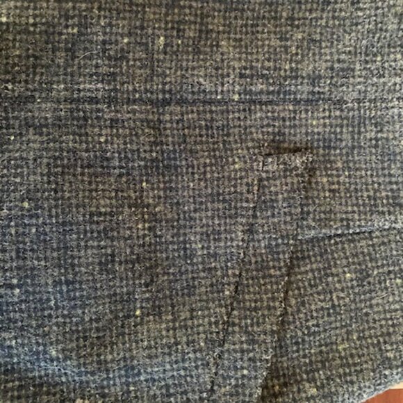 Max Mara Virgin Wool Size 10 Black Brown Herringbone skirt - Picture 9 of 11